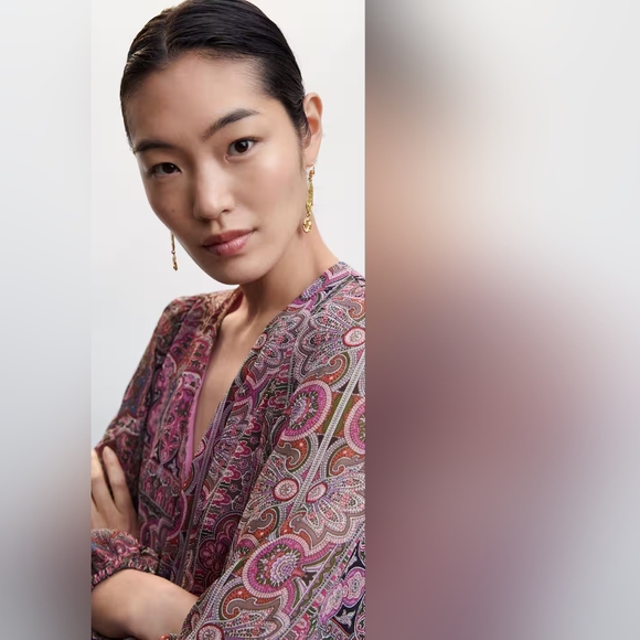 MANGO Paisley dress - Picture 3 of 6